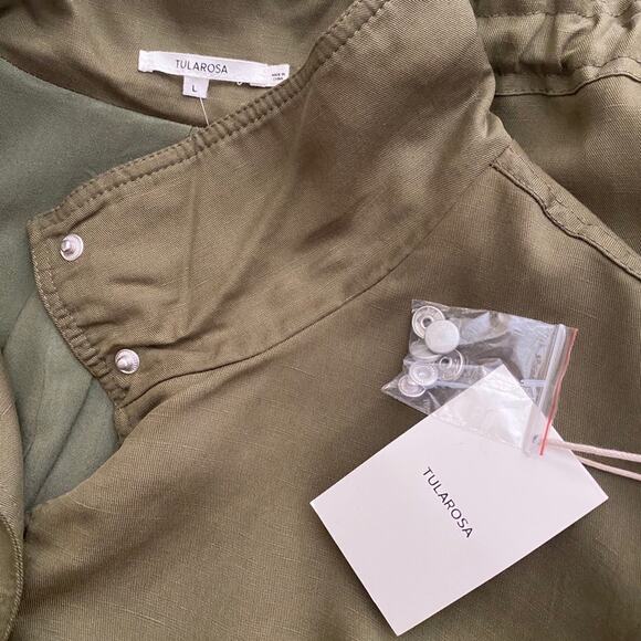 NWT Tularosa Avery Stand Collar Jacket in Green - Picture 7 of 10